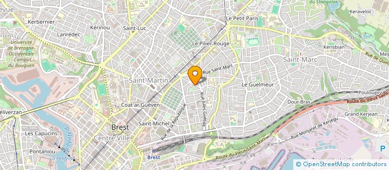 localisation de l'entreprise SYNDICAT DE COPROPRIETE à BREST