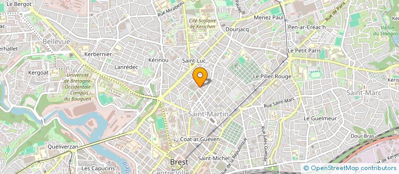 localisation de l'entreprise SYNDICAT DE COPROPRIETE à BREST