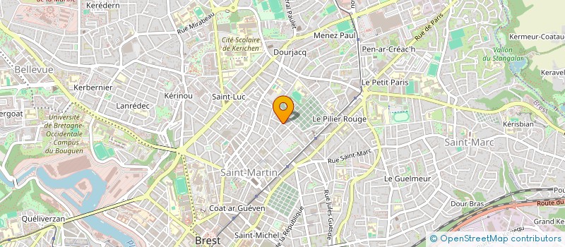 localisation de l'entreprise SYNDICAT DE COPROPRIETE à BREST
