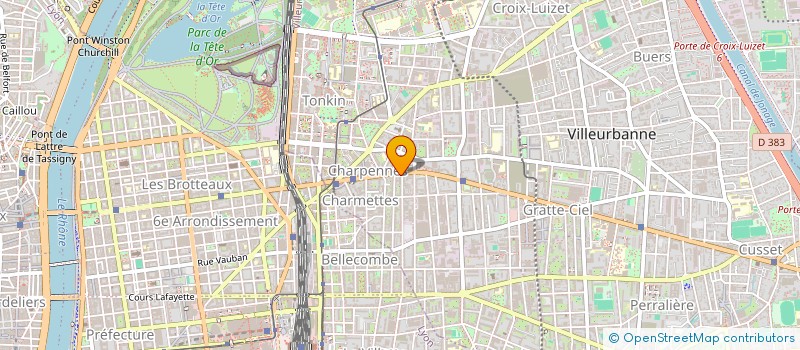 localisation de l'entreprise SYNDICAT DE COPROPRIETE  VILLEURBANNE