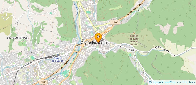 localisation de l'entreprise SYNDICAT DE COPROPRIETE 38 RUE DES CHAPELIERS à DIGNE-LES-BAINS