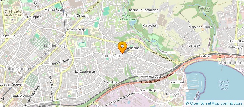 localisation de l'entreprise SYNDICAT DE COPROPRIETE à BREST