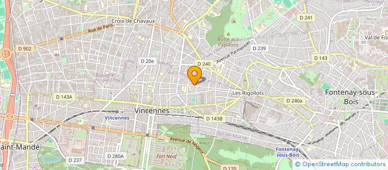 localisation de l'entreprise SYNDICAT DE COPROPRIETE à VINCENNES