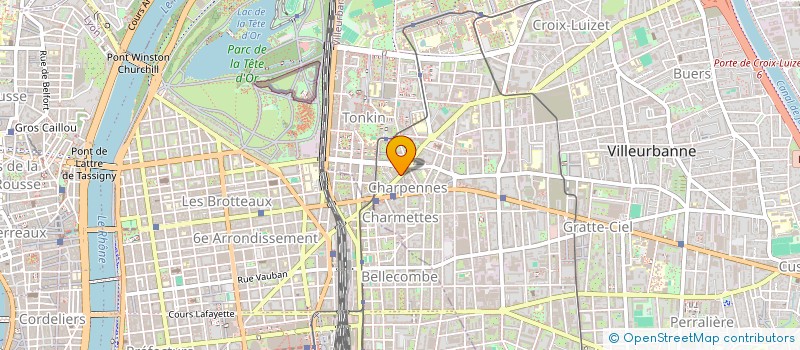 localisation de l'entreprise SYNDICAT DE COPROPRIETE  VILLEURBANNE