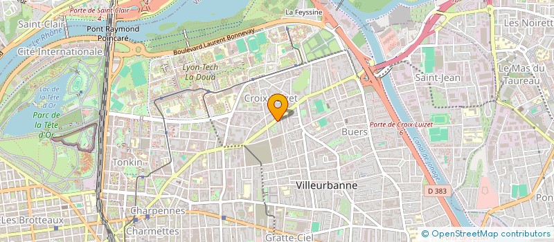 localisation de l'entreprise SYNDICAT DE COPROPRIETE  VILLEURBANNE