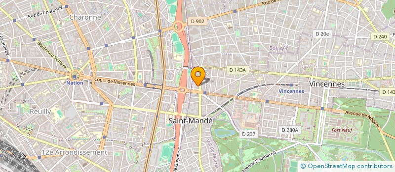 localisation de l'entreprise SYNDICAT DE COPROPRIETE à SAINT-MANDE