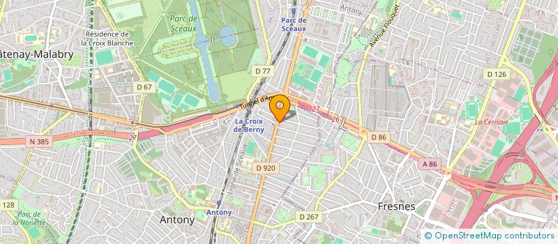 localisation de l'entreprise SYNDICAT DE COPROPRIETE  ANTONY