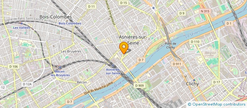 localisation de l'entreprise SYNDICAT DE COPROPRIETE  ASNIERES-SUR-SEINE