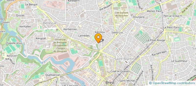 localisation de l'entreprise SYNDICAT DE COPROPRIETE à BREST