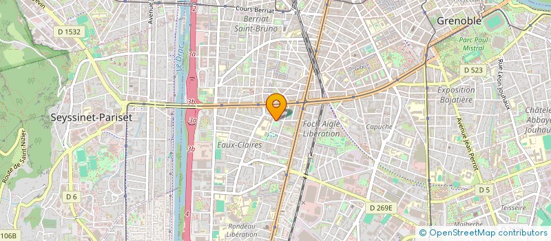 localisation de l'entreprise SYNDICAT DE COPROPRIETE  GRENOBLE