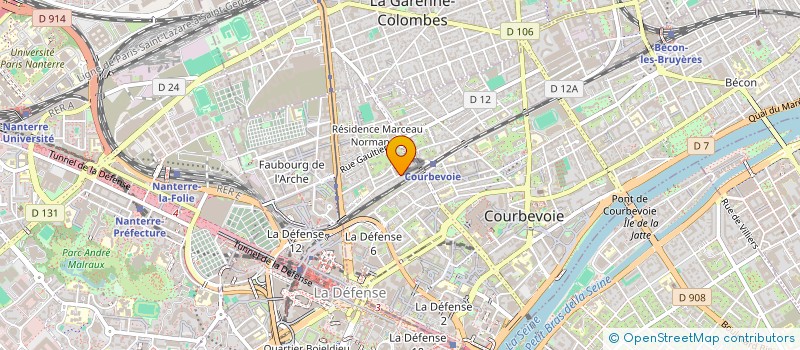 localisation de l'entreprise SYNDICAT DE COPROPRIETE à COURBEVOIE