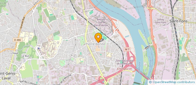 localisation de l'entreprise SYNDICAT DE COPROPRIETE  OULLINS-PIERRE-BENITE