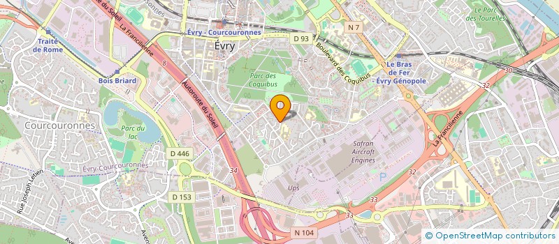 localisation de l'entreprise SYNDICAT DE COPROPRIETE  EVRY-COURCOURONNES