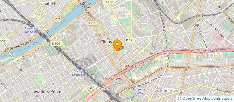 localisation de l'entreprise SYNDICAT DE COPROPRIETE  CLICHY