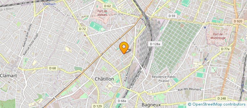 localisation de l'entreprise SYNDICAT DE COPROPRIETE à CHATILLON