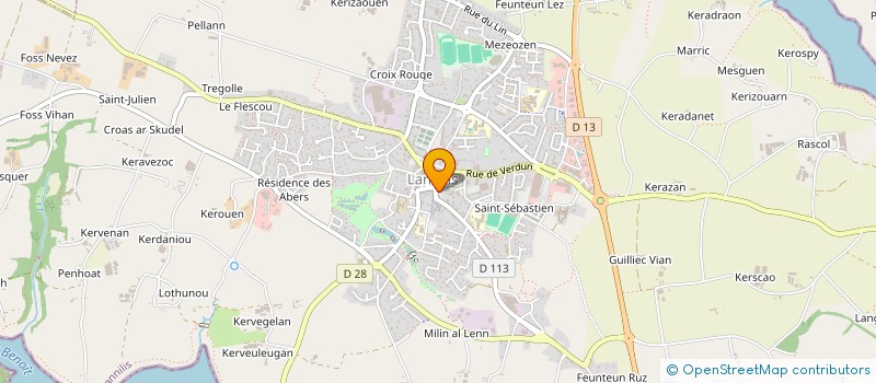 localisation de l'entreprise SYNDICAT DE COPROPRIETE  LANNILIS