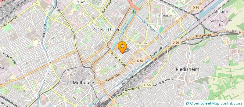 localisation de l'entreprise SYNDICAT DE COPROPRIETE 48 ELLES  MULHOUSE