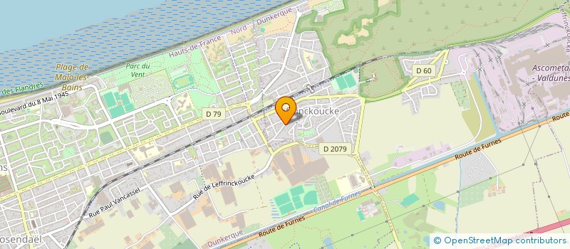 localisation de l'entreprise SYNDICAT DE COPROPRIETE  LEFFRINCKOUCKE