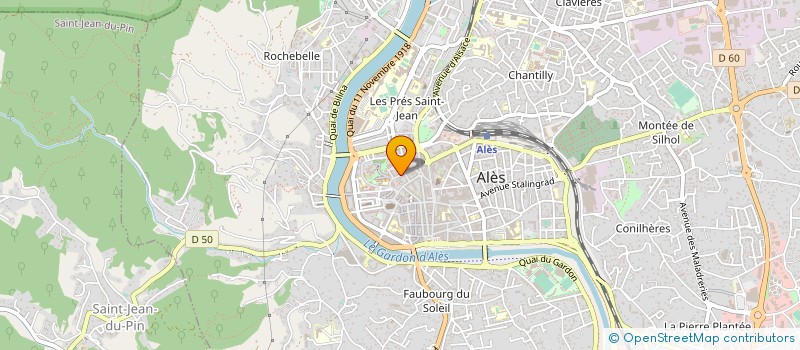 localisation de l'entreprise SYNDICAT DE COPROPRIETE 5 ET 7 R ALBERT 1ER  ALES