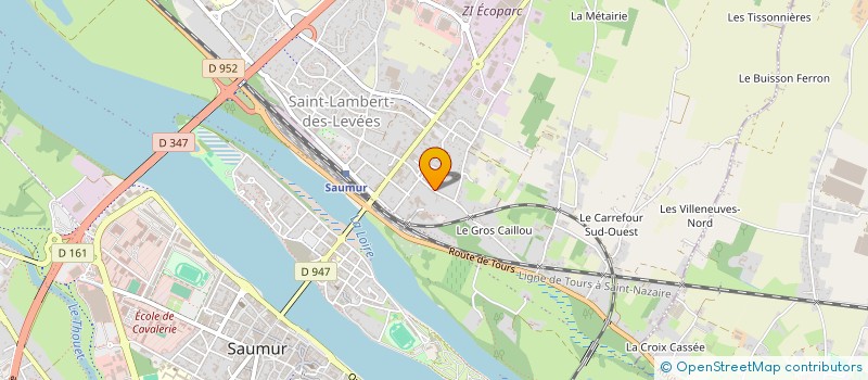 localisation de l'entreprise SYNDICAT DE COPROPRIETE 52 R CROIX VERTE  SAUMUR