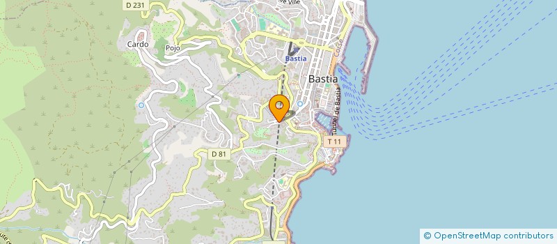 localisation de l'entreprise SYNDICAT DE COPROPRIETE 6 8 PLACE FORT LACROIX à BASTIA