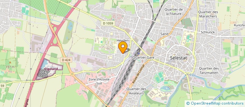 localisation de l'entreprise SYNDICAT DE COPROPRIETE 67600 SELESTAT 11 RUE HANS TIEFFENTHAL  SELESTAT