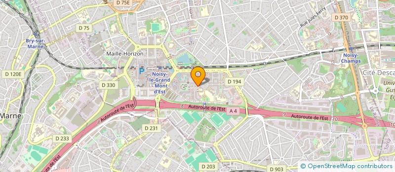 localisation de l'entreprise SYNDICAT DE COPROPRIETE 8 MAIL VICTOR JARRA  NOISY-LE-GRAND