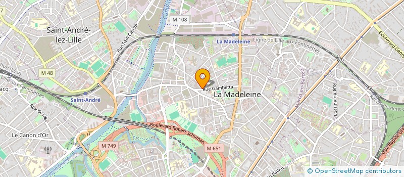 localisation de l'entreprise SYNDICAT DE COPROPRIETE 88 RUE GAMBETTA à LA MADELEINE