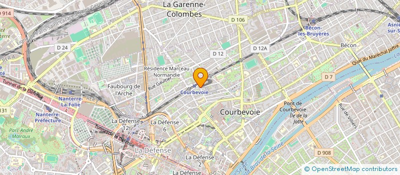 localisation de l'entreprise SYNDICAT DE COPROPRIETE ADAM LEDOUX à COURBEVOIE