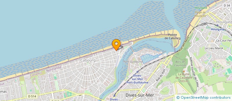 localisation de l'entreprise SYNDICAT DE COPROPRIETE ALBERT 1ER  CABOURG