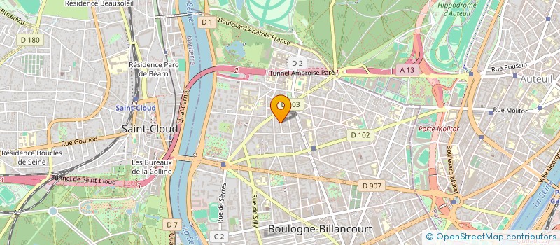 localisation de l'entreprise SYNDICAT DE COPROPRIETE ALFRED LAURANT à BOULOGNE-BILLANCOURT