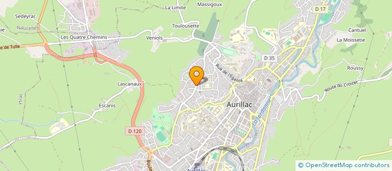 localisation de l'entreprise SYNDICAT DE COPROPRIETE ANTONY JOLY à AURILLAC
