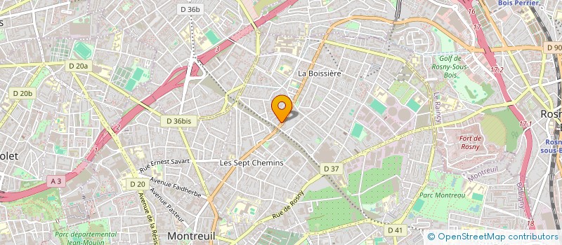 localisation de l'entreprise SYNDICAT DE COPROPRIETE ARISTIDE BRIAND à MONTREUIL