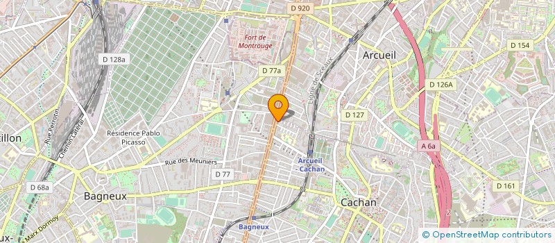 localisation de l'entreprise SYNDICAT DE COPROPRIETE ARISTIDE BRIAND à CACHAN