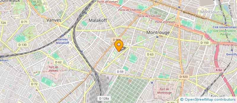 localisation de l'entreprise SYNDICAT DE COPROPRIETE ARTHUR AUGER  MONTROUGE