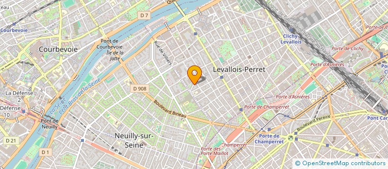 localisation de l'entreprise SYNDICAT DE COPROPRIETE ASPIRANT DARGENT à LEVALLOIS-PERRET