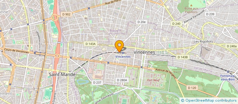 localisation de l'entreprise SYNDICAT DE COPROPRIETE AUBERT  VINCENNES