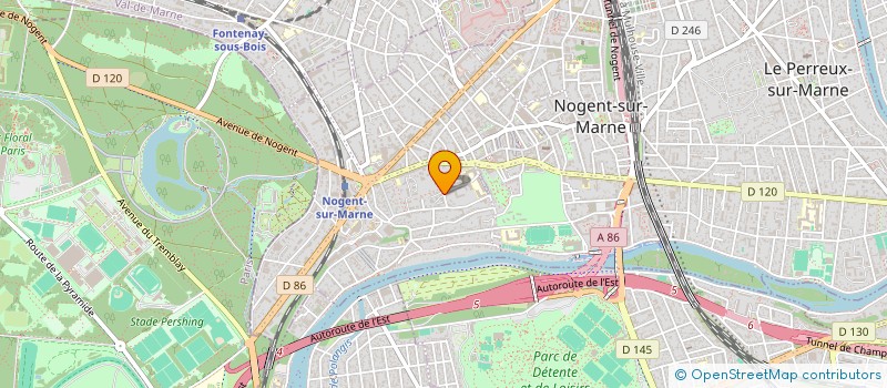 localisation de l'entreprise SYNDICAT DE COPROPRIETE BEAUTE à NOGENT-SUR-MARNE