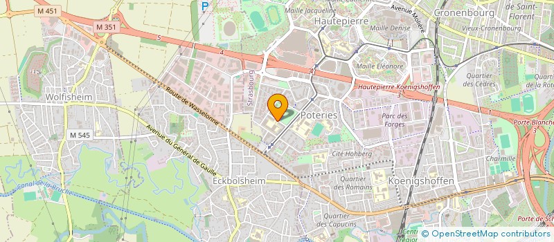 localisation de l'entreprise SYNDICAT DE COPROPRIETE BELLE HUTTE 1 à STRASBOURG
