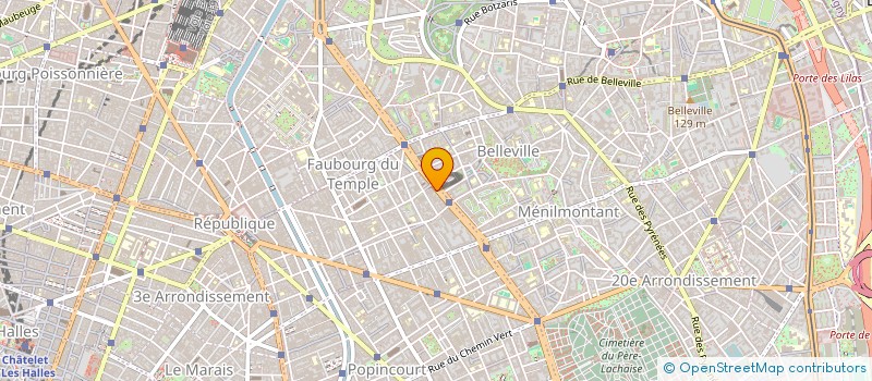 localisation de l'entreprise SYNDICAT DE COPROPRIETE BELLEVILLE  PARIS