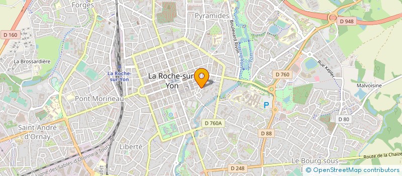 localisation de l'entreprise SYNDICAT DE COPROPRIETE BELLEVUE à LA ROCHE-SUR-YON
