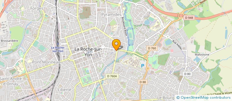 localisation de l'entreprise SYNDICAT DE COPROPRIETE BOURBON à LA ROCHE-SUR-YON