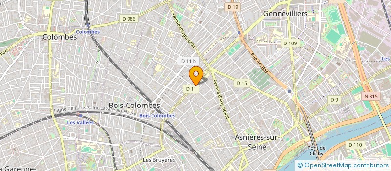 localisation de l'entreprise SYNDICAT DE COPROPRIETE BOURGUIGNONS  ASNIERES-SUR-SEINE