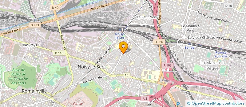 localisation de l'entreprise SYNDICAT DE COPROPRIETE CARNOT  NOISY-LE-SEC