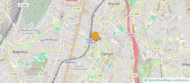 localisation de l'entreprise SYNDICAT DE COPROPRIETE CARNOT à CACHAN