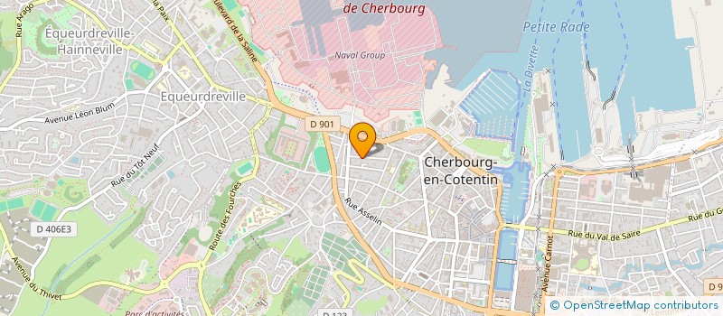 localisation de l'entreprise SYNDICAT DE COPROPRIETE CASTEL SUROIVE  CHERBOURG-EN-COTENTIN