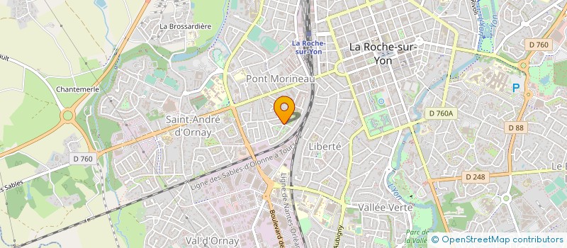 localisation de l'entreprise SYNDICAT DE COPROPRIETE CLOS DU CHARME à LA ROCHE-SUR-YON