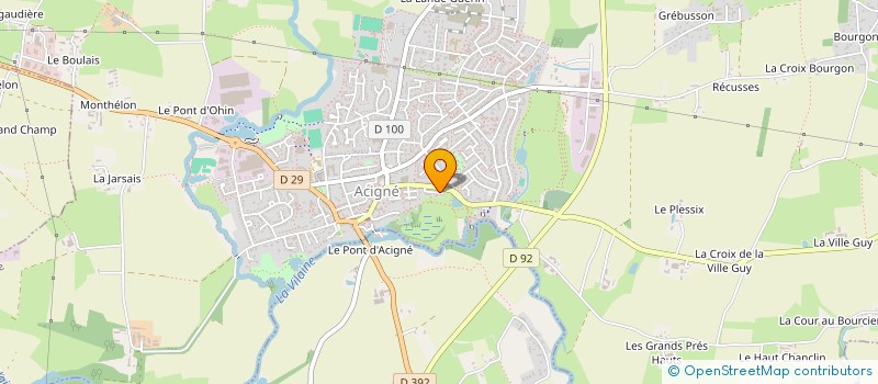 localisation de l'entreprise SYNDICAT DE COPROPRIETE COTE SUD  ACIGNE