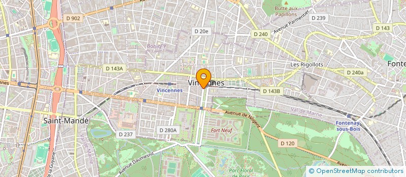 localisation de l'entreprise SYNDICAT DE COPROPRIETE COURS MARIGNY à VINCENNES