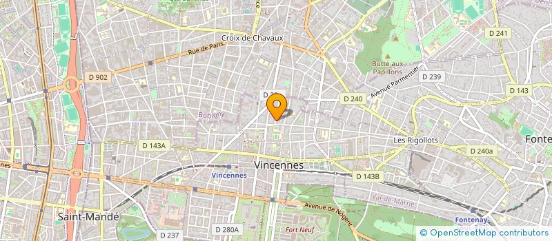 localisation de l'entreprise SYNDICAT DE COPROPRIETE CREBILLON à VINCENNES